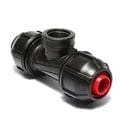 Tee Adapter Female Branch Thread, 1 inch ID Compression x 1 inch ID Compression x 1 inch FIP branch Thread