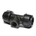 Tee Adapter Female Branch Thread, 1 inch CTS Compression x 1 inch CTS Compression x 1 inch FIP thread
